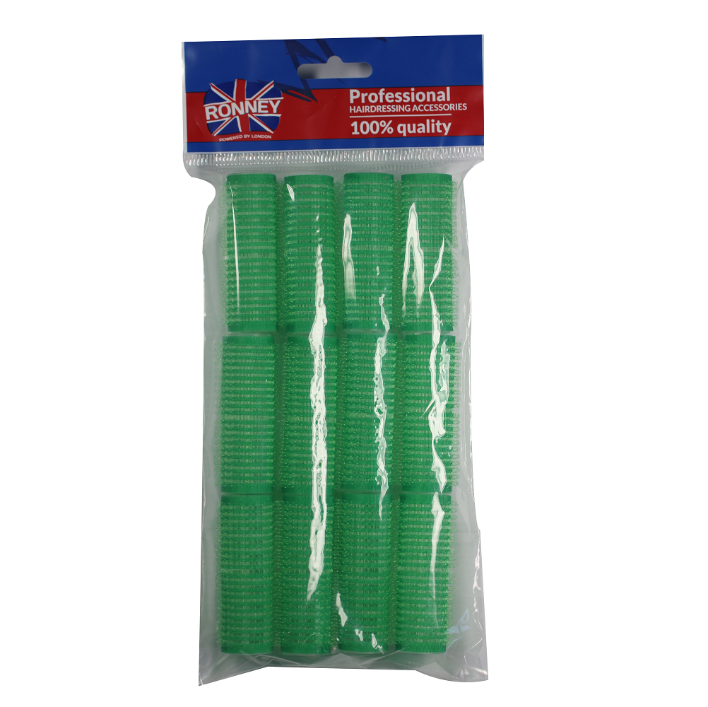 Ronney Professional Velcro Rollers 20/63mm green 12St